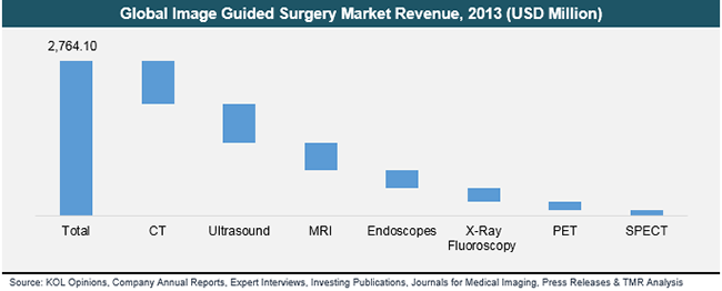 Global Image Guided Surgery Market Revenue, 2013 (USD Million) image-guided-surgery